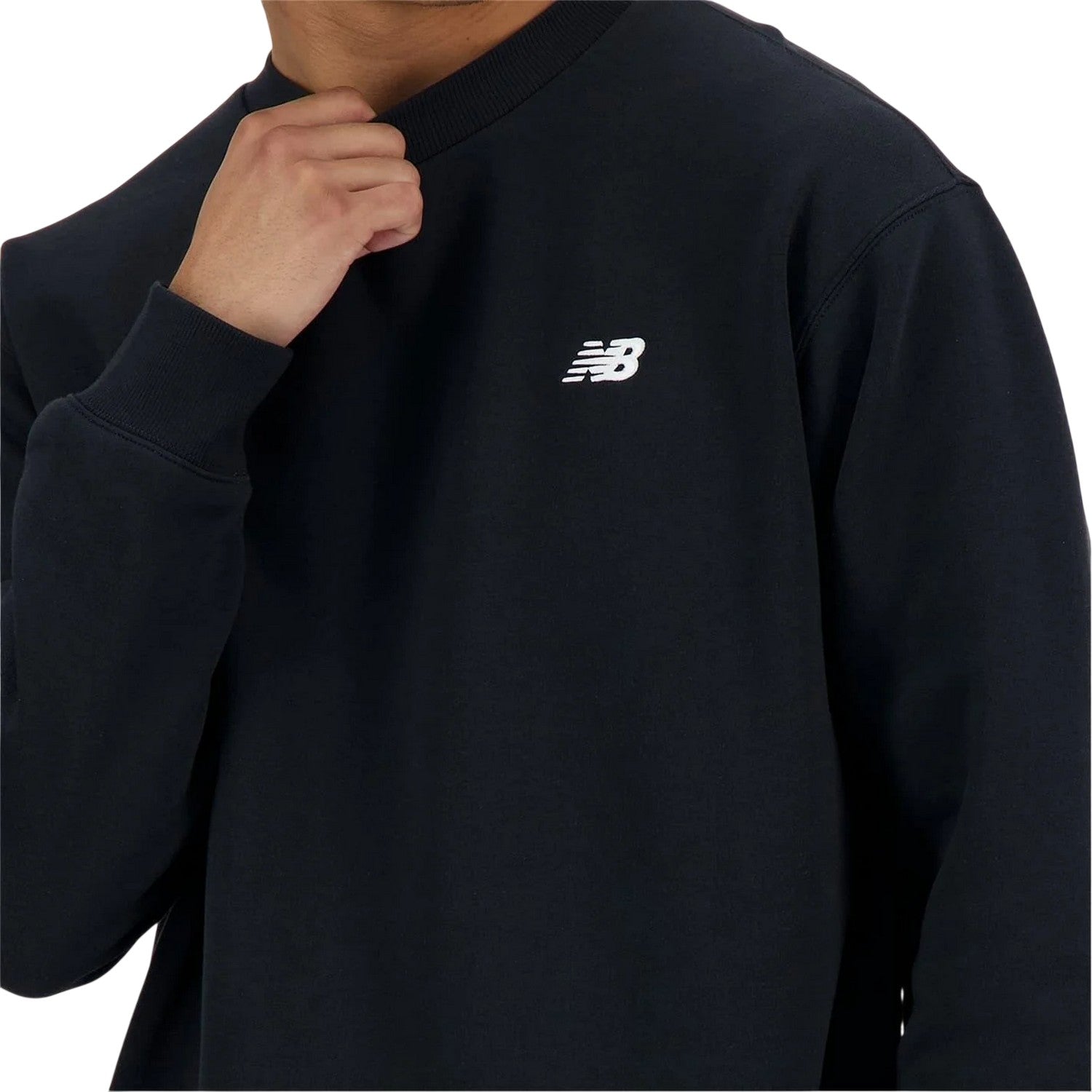 Black - Side - New Balance Mens Crew Neck Regular Sweatshirt