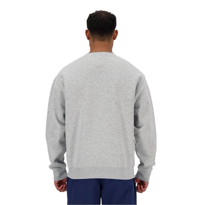 Grey - Back - New Balance Mens Crew Neck Regular Sweatshirt