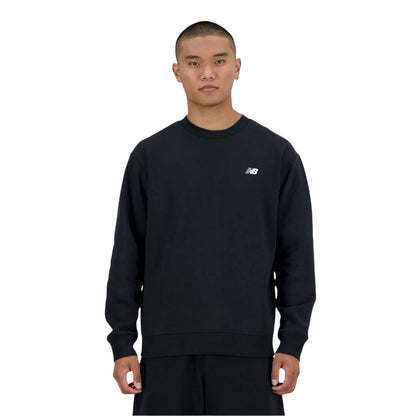 Black - Front - New Balance Mens Crew Neck Regular Sweatshirt