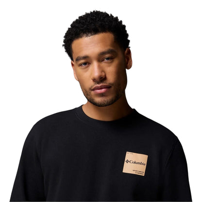 Black - Side - Columbia Mens Trek Crew Neck Sweatshirt
