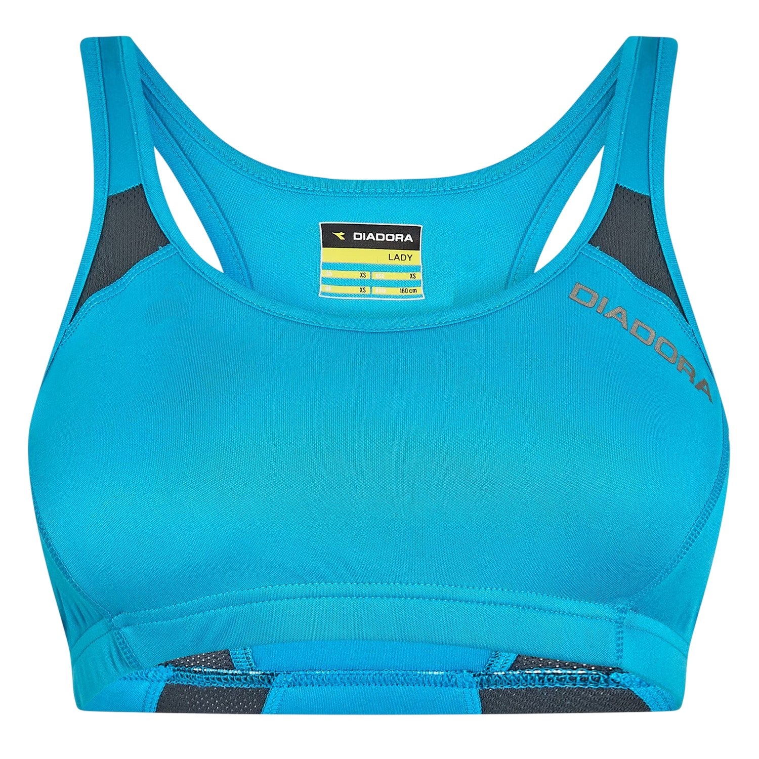 Fluorescent Blue - Front - Diadora Womens-Ladies Scoop Neck Sports Bra