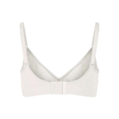 Snow White - Back - Mamalicious Womens-Ladies Plain Ruched Maternity Bra