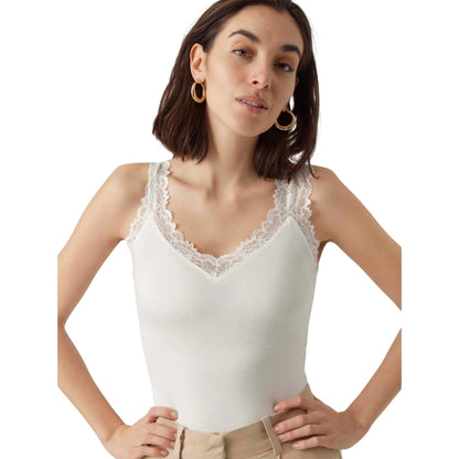 Snow White - Side - Vero Moda Womens-Ladies Rosa Sleeveless Camisole