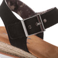 Black - Pack Shot - Skechers Womens-Ladies BOBS Desert Kiss - Adobe Princess Sandals