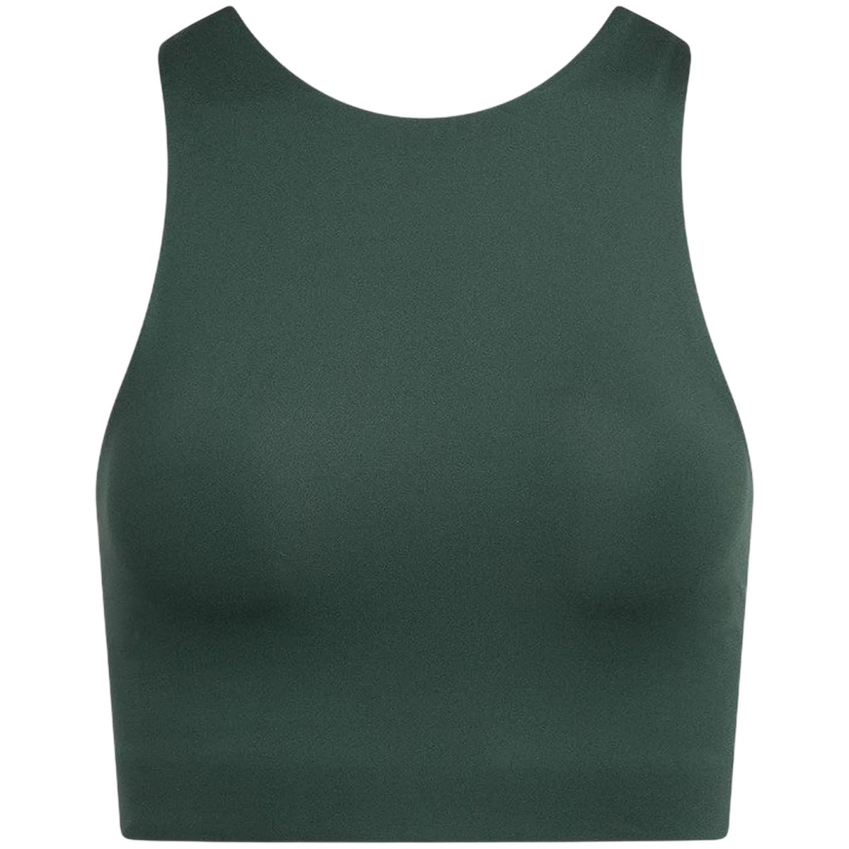 Moss - Front - Girlfriend Collective Womens-Ladies Dylan High-Neck Sleeveless Sports Bra
