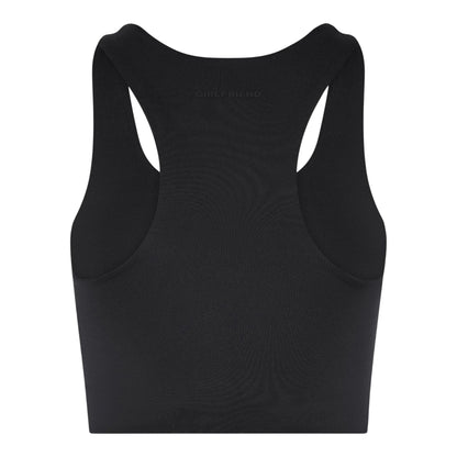 Black - Back - Girlfriend Collective Womens-Ladies Paloma Scoop Neck Sports Bra