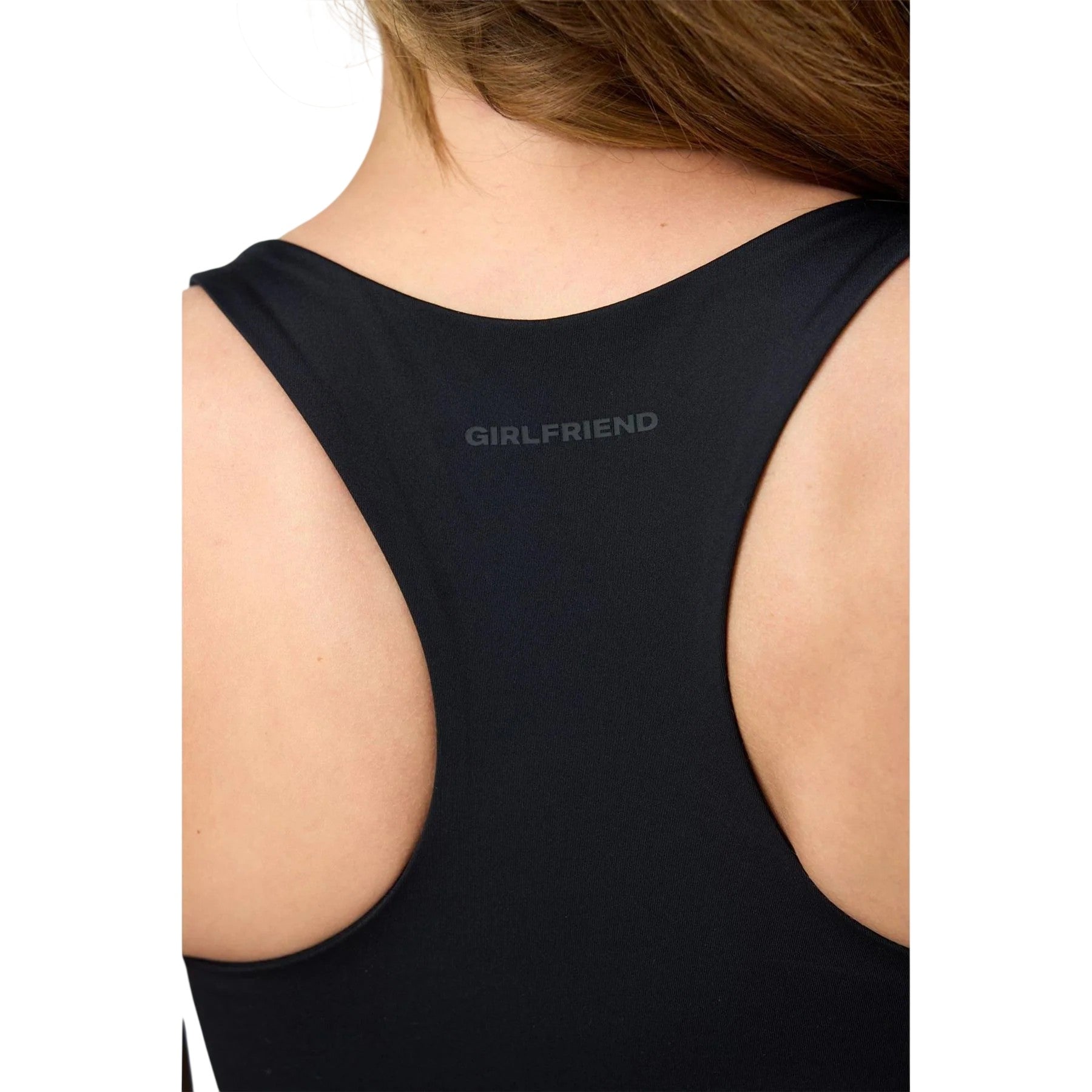 Black - Side - Girlfriend Collective Womens-Ladies Paloma Scoop Neck Sports Bra