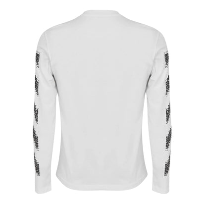 White-Black - Back - Off White Mens Crew Neck Regular T-Shirt