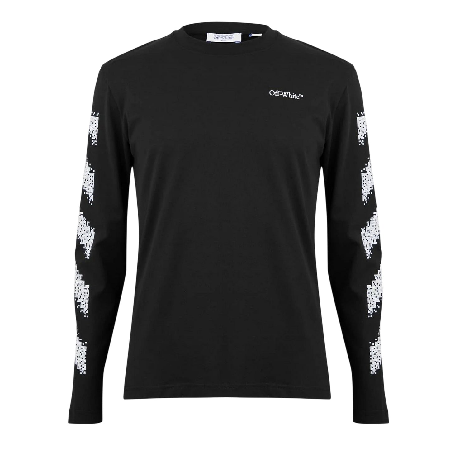 Black-White - Front - Off White Mens Crew Neck Regular T-Shirt