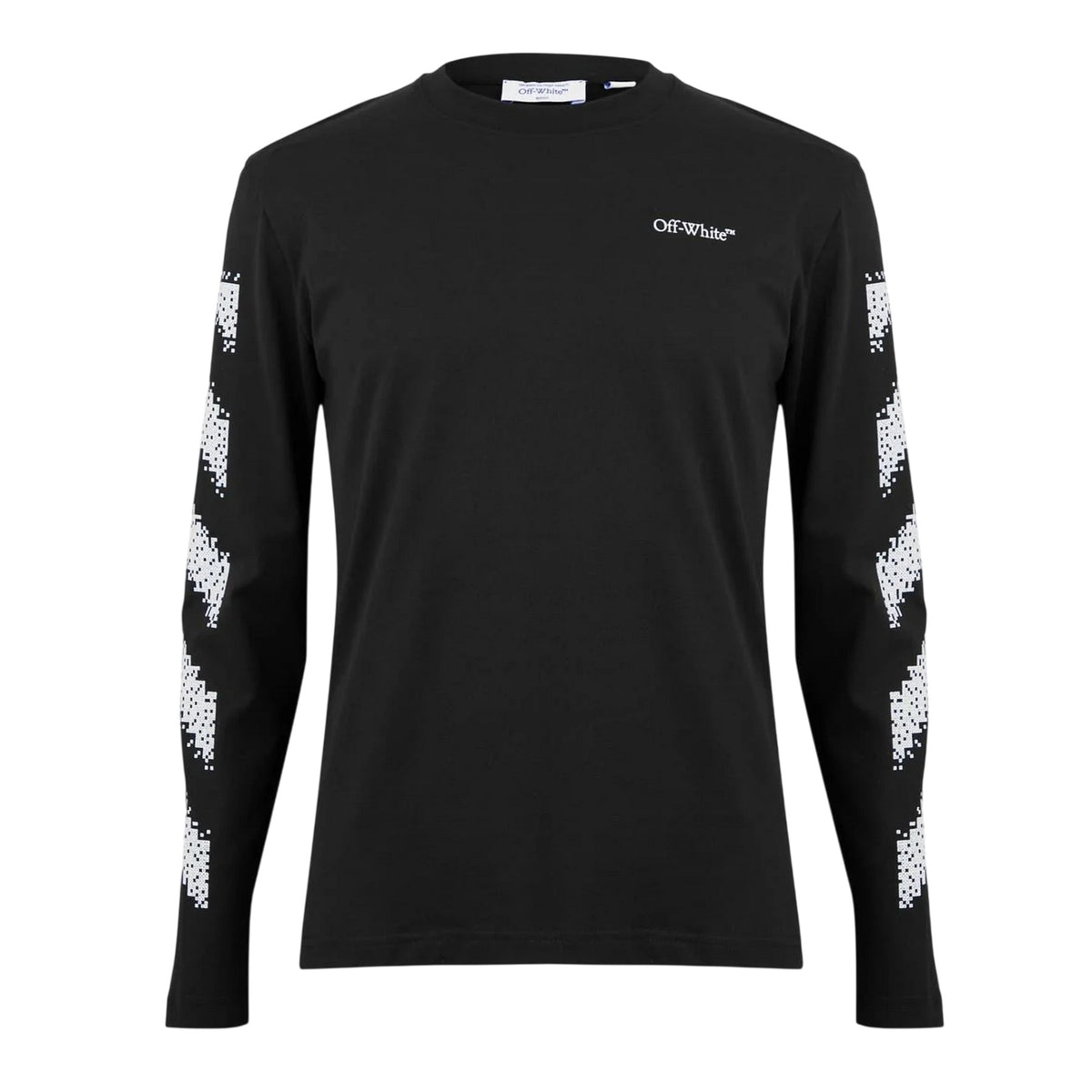 Black-White - Front - Off White Mens Crew Neck Regular T-Shirt