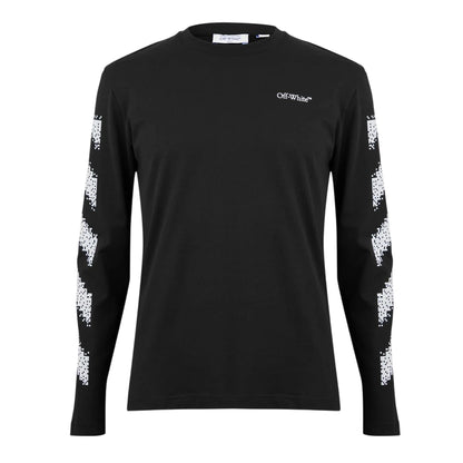 Black-White - Front - Off White Mens Crew Neck Regular T-Shirt