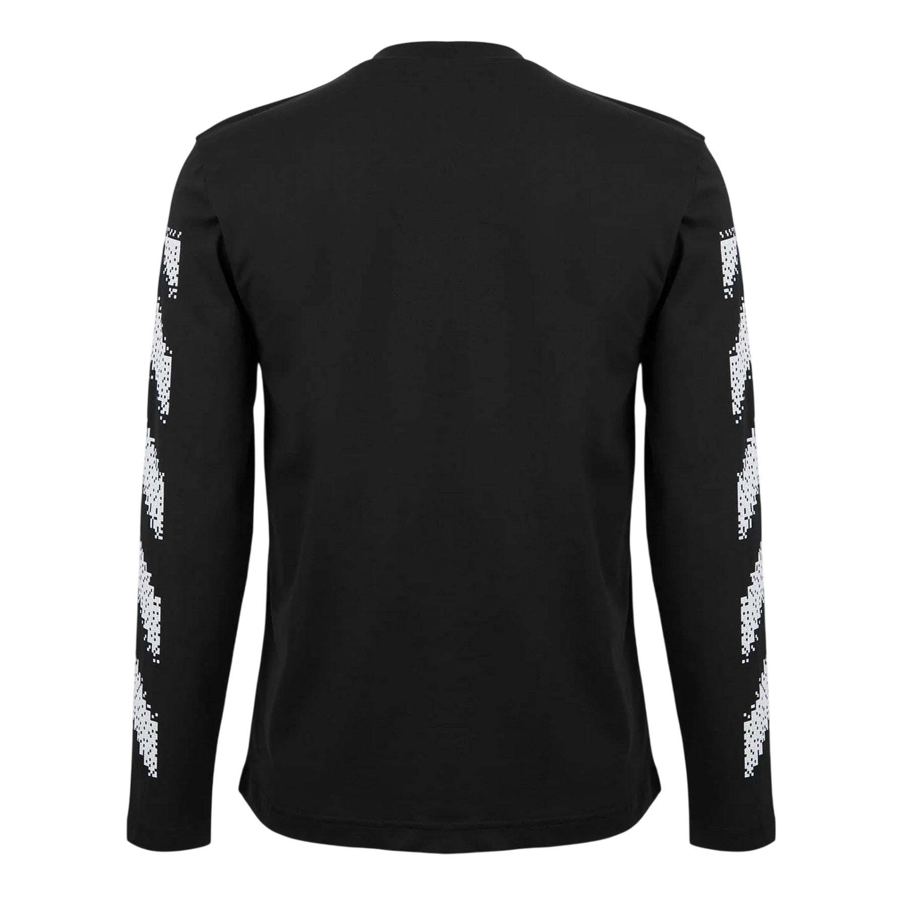 Black-White - Back - Off White Mens Crew Neck Regular T-Shirt