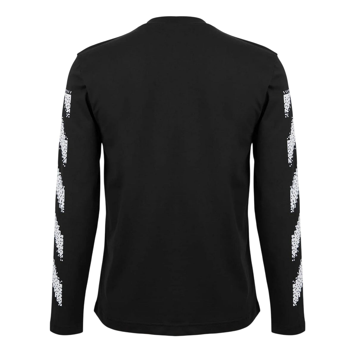 Black-White - Back - Off White Mens Crew Neck Regular T-Shirt