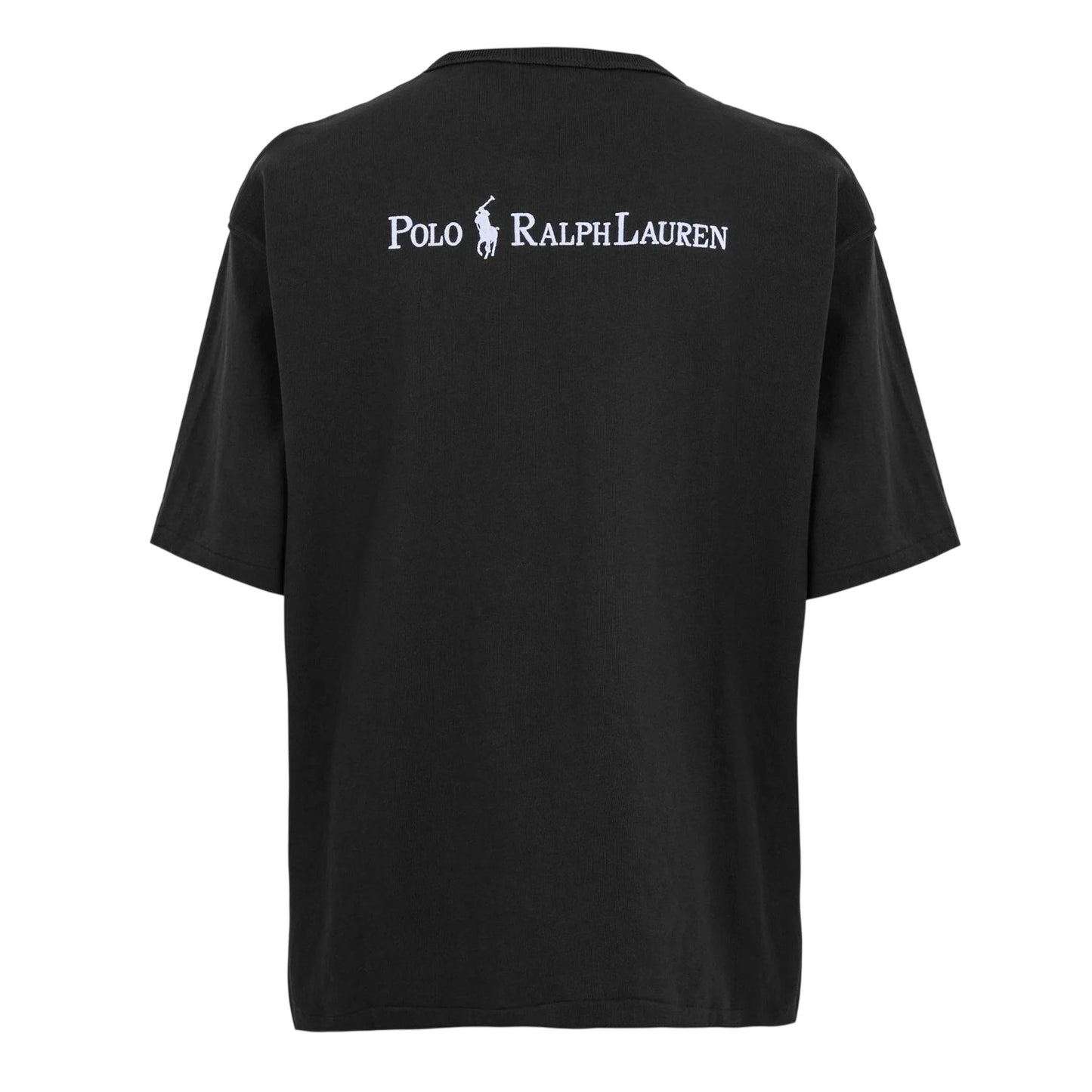 Deep Grey - Back - Ralph Lauren Mens Logo Polycotton T-Shirt