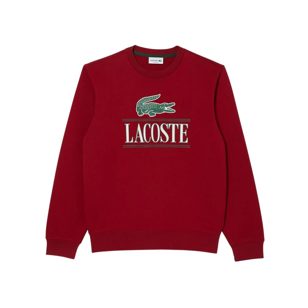 Orange - Front - Lacoste Mens Oversized Sweatshirt