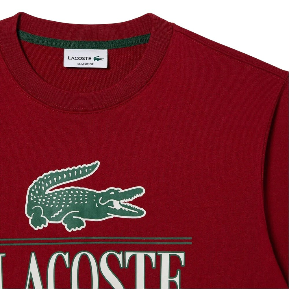 Orange - Back - Lacoste Mens Oversized Sweatshirt