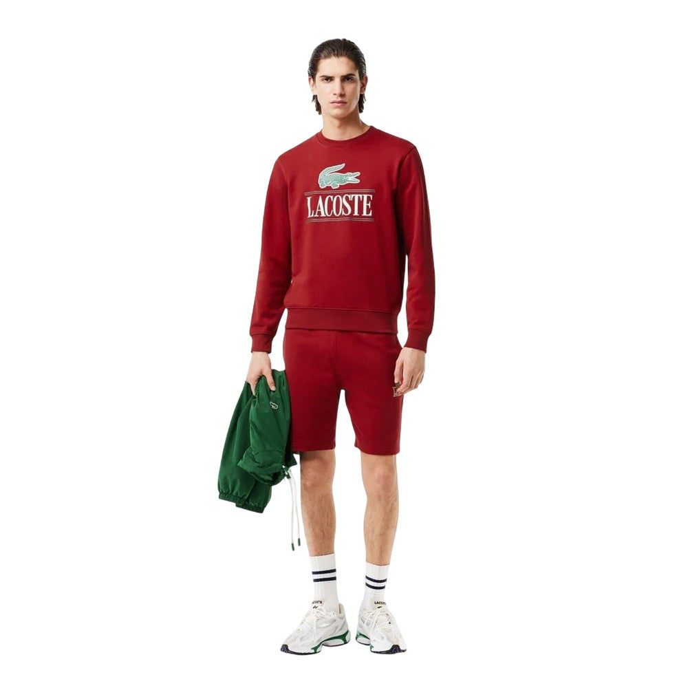 Orange - Side - Lacoste Mens Oversized Sweatshirt