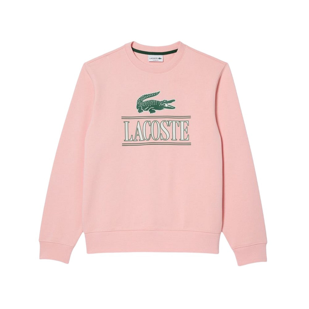 Pink - Front - Lacoste Mens Oversized Sweatshirt