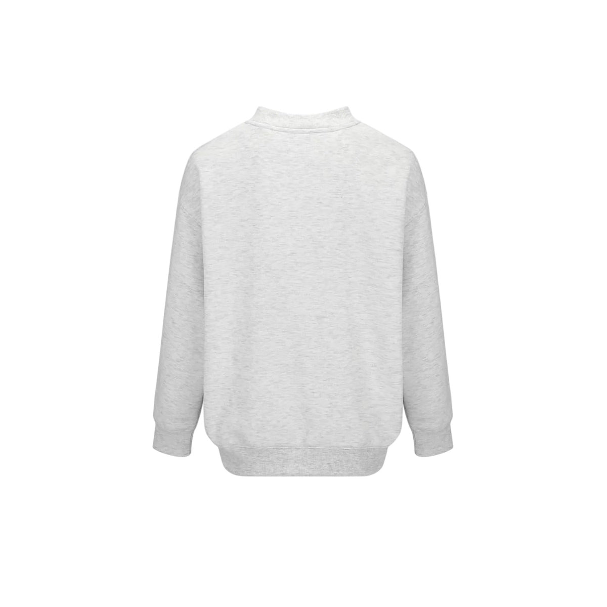 Ice Grey Marl - Back - Slazenger Womens-Ladies Plain Polycotton Crew Neck Jumper