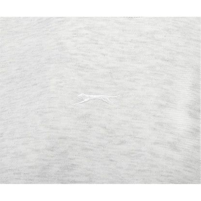 Ice Grey Marl - Side - Slazenger Womens-Ladies Plain Polycotton Crew Neck Jumper