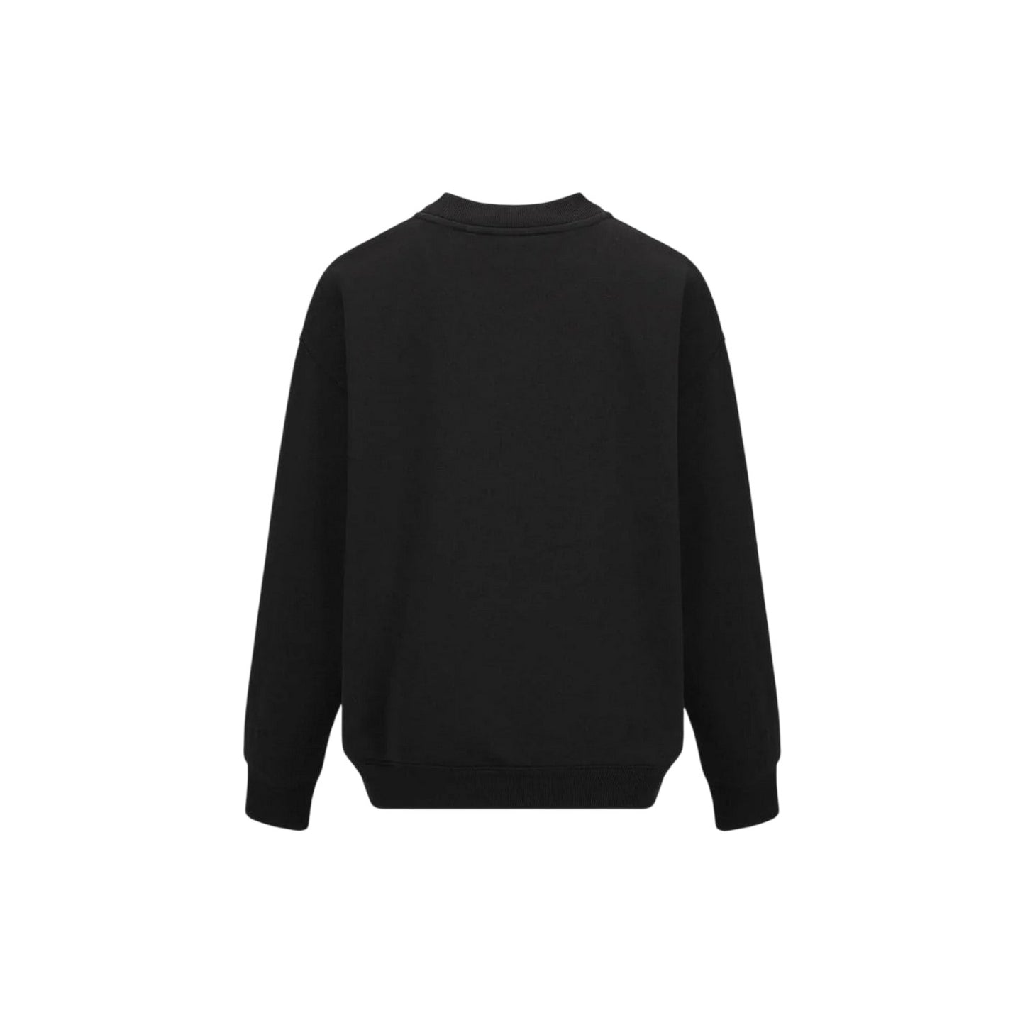 Black - Back - Slazenger Womens-Ladies Plain Polycotton Crew Neck Jumper