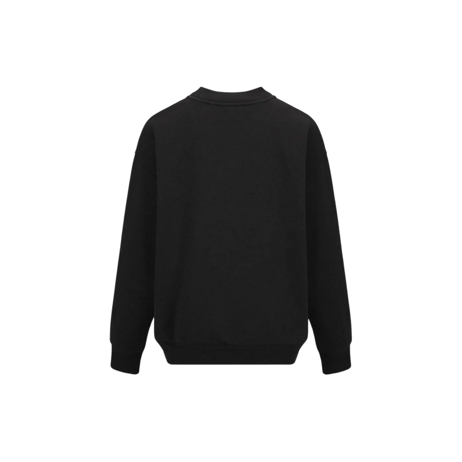 Black - Back - Slazenger Womens-Ladies Plain Polycotton Crew Neck Jumper