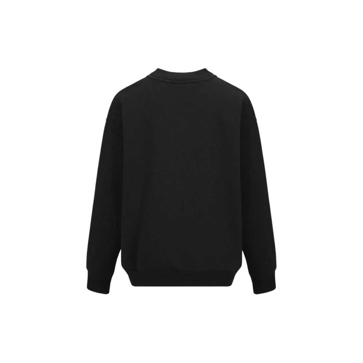 Black - Back - Slazenger Womens-Ladies Plain Polycotton Crew Neck Jumper