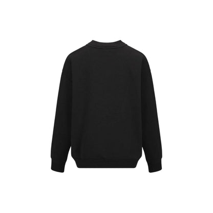Black - Back - Slazenger Womens-Ladies Plain Polycotton Crew Neck Jumper
