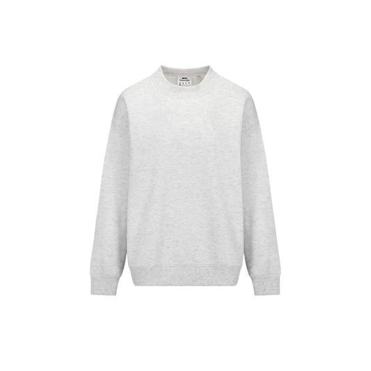Ice Grey Marl - Front - Slazenger Womens-Ladies Plain Polycotton Crew Neck Jumper