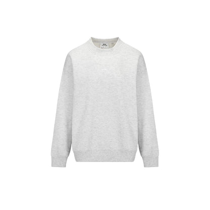 Ice Grey Marl - Front - Slazenger Womens-Ladies Plain Polycotton Crew Neck Jumper