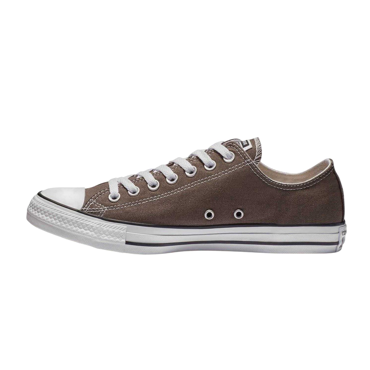 Charcoal - Back - Converse Mens Ox Logo Canvas Trainers