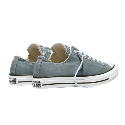 Mineral Grey - Back - Converse Mens Ox Logo Canvas Trainers