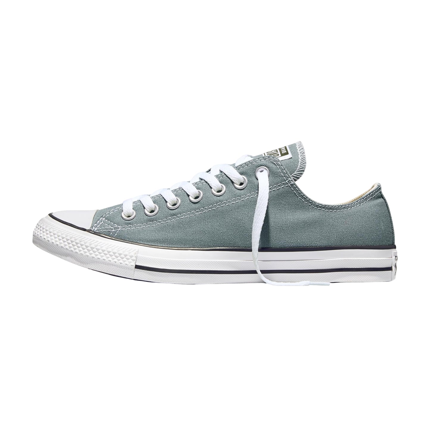 Mineral Grey - Side - Converse Mens Ox Logo Canvas Trainers