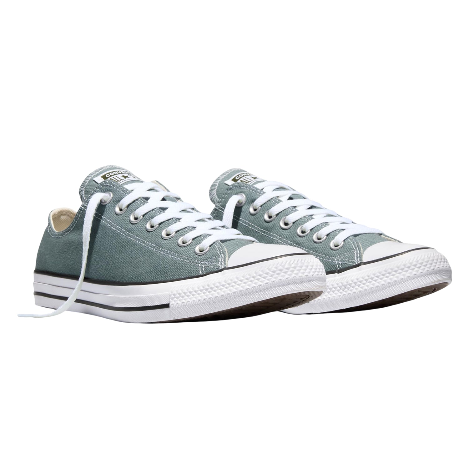 Mineral Grey - Lifestyle - Converse Mens Ox Logo Canvas Trainers