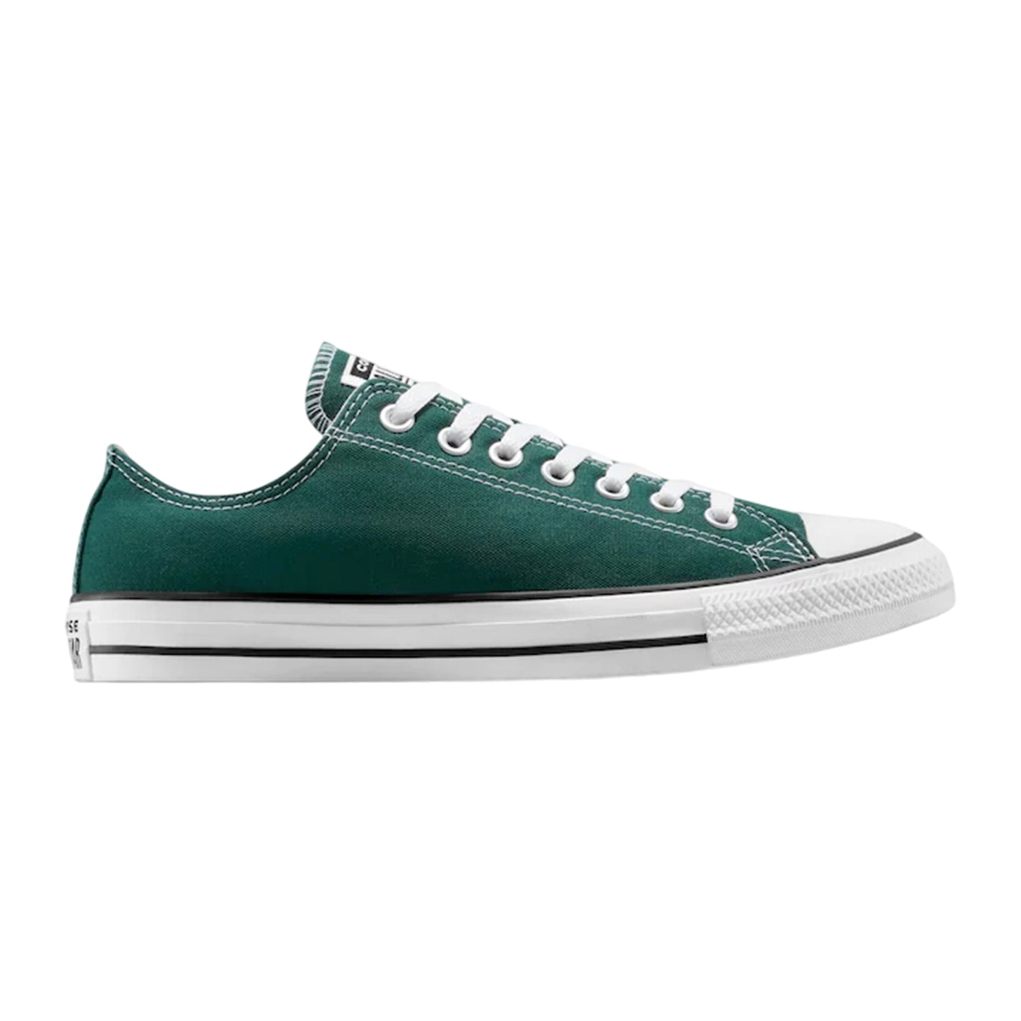 Dragonfly Green - Front - Converse Mens Ox Logo Canvas Trainers