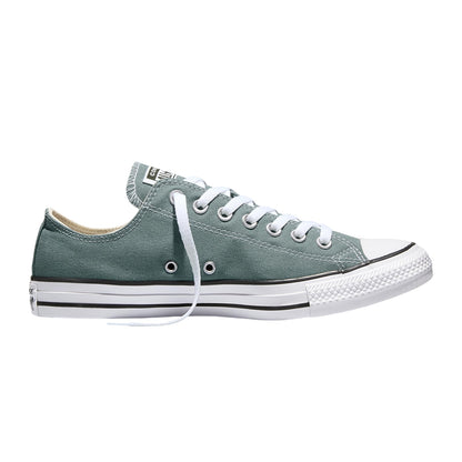 Mineral Grey - Front - Converse Mens Ox Logo Canvas Trainers