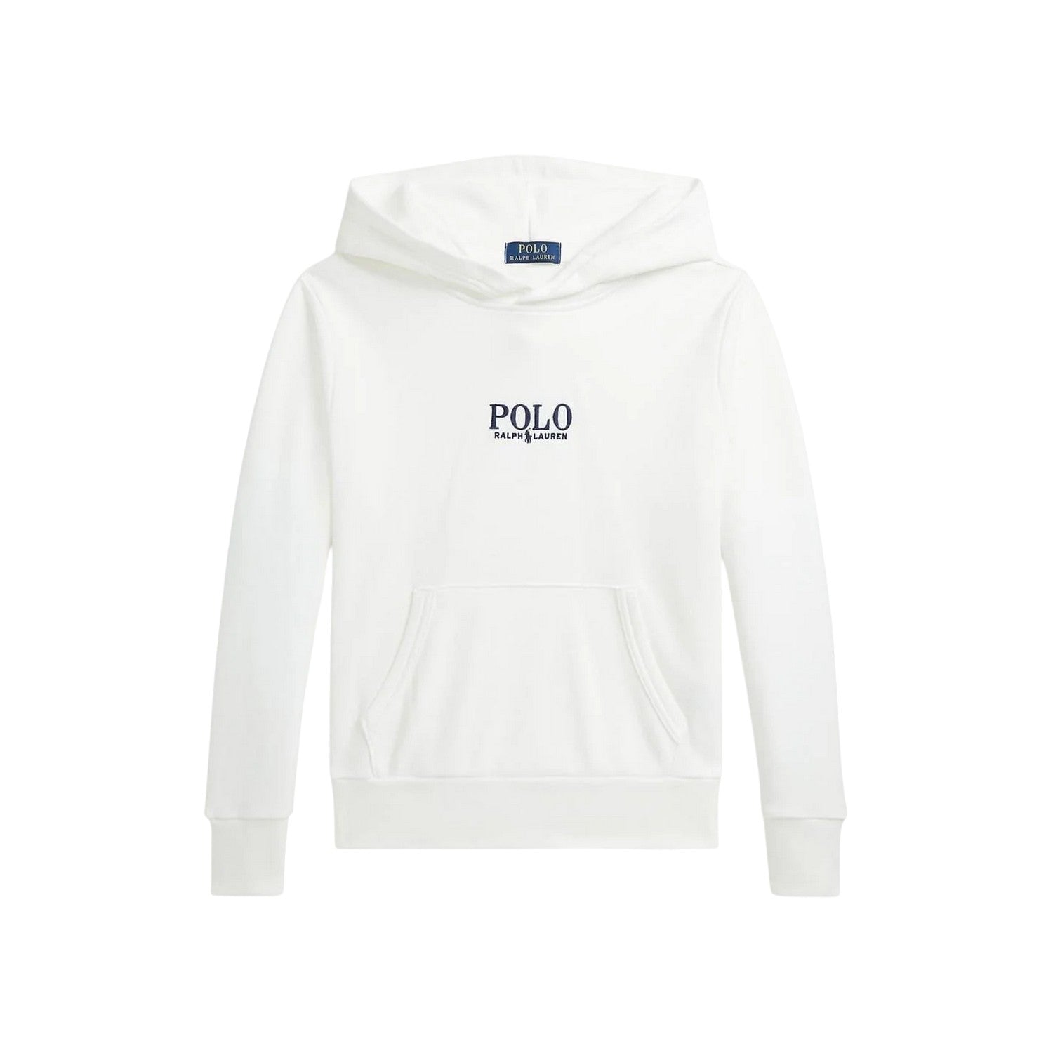 White - Front - Ralph Lauren Childrens-Kids Embroidered Logo Hoodie