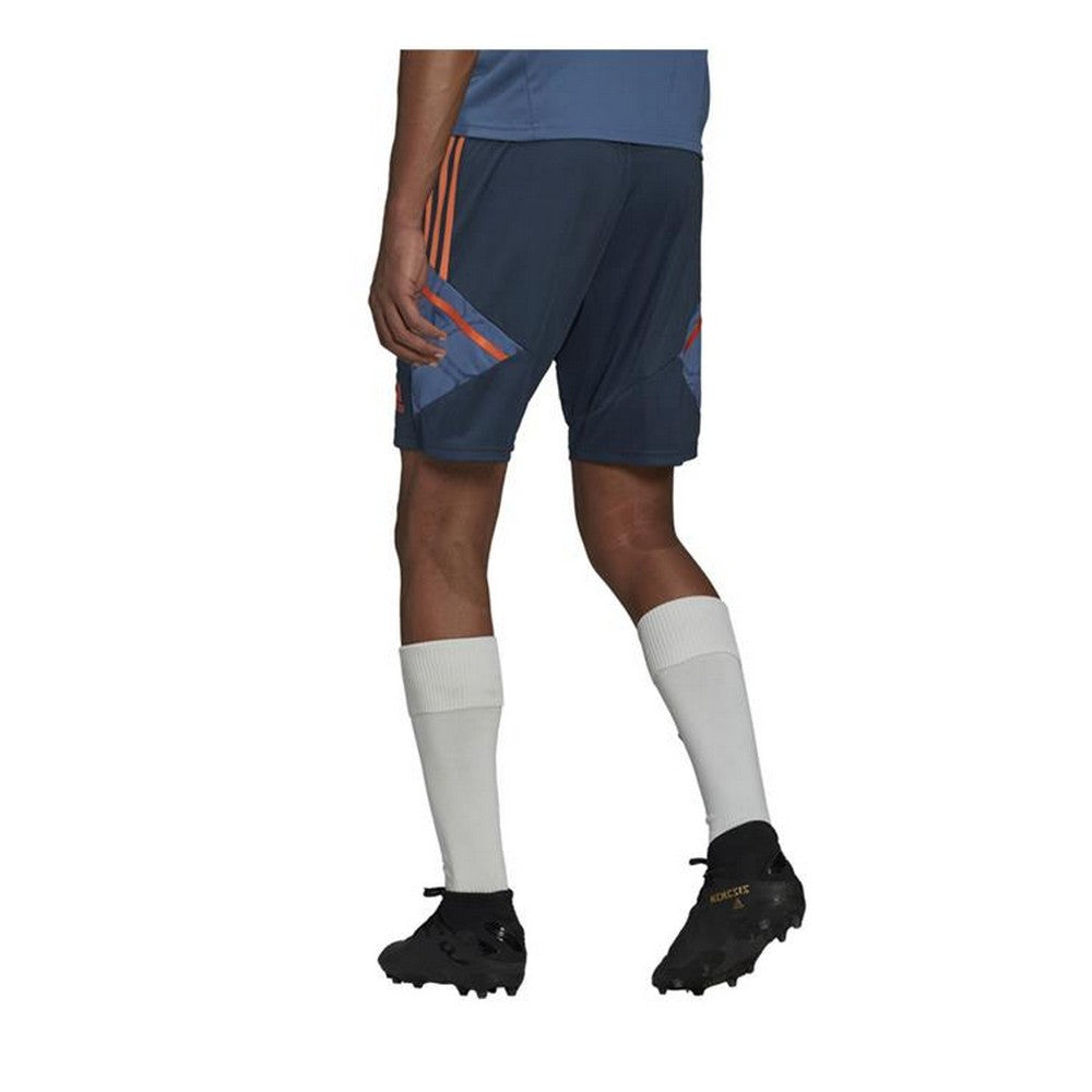 Navy - Back - Adidas Mens Condivo 22 Downtime Manchester United FC Shorts