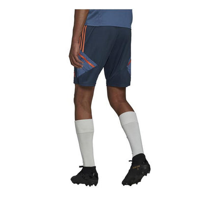 Navy - Back - Adidas Mens Condivo 22 Downtime Manchester United FC Shorts