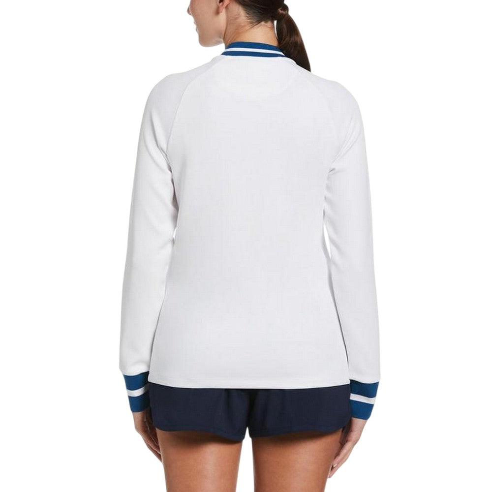 Bright White - Back - Original Penguin Womens-Ladies High Collar Relaxed Fit Sweatshirt