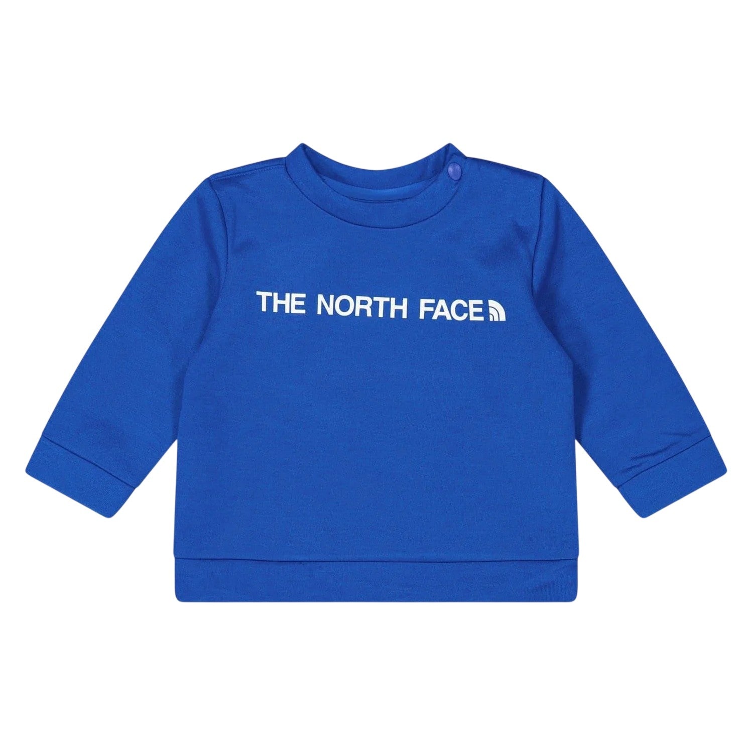 Blue - Front - The North Face Baby Lettering Logo Regular Sweatshirt