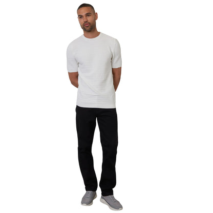 Ecru - Lifestyle - Threadbare Mens Crew Neck Regular Short-Sleeved T-Shirt