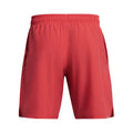 Red - Back - Under Armour Mens Tech Wordmark Woven Shorts