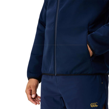 Black - Lifestyle - Canterbury Mens Everest Logo Full Zip Hoodie