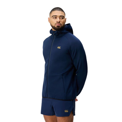 Black - Front - Canterbury Mens Everest Logo Full Zip Hoodie