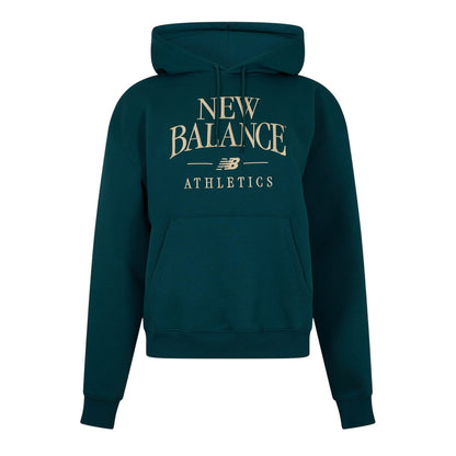Navy - Front - New Balance Womens-Ladies Trackside Hoodie