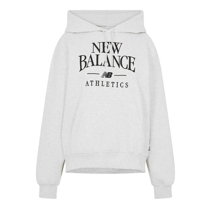 Light Grey - Front - New Balance Womens-Ladies Trackside Hoodie