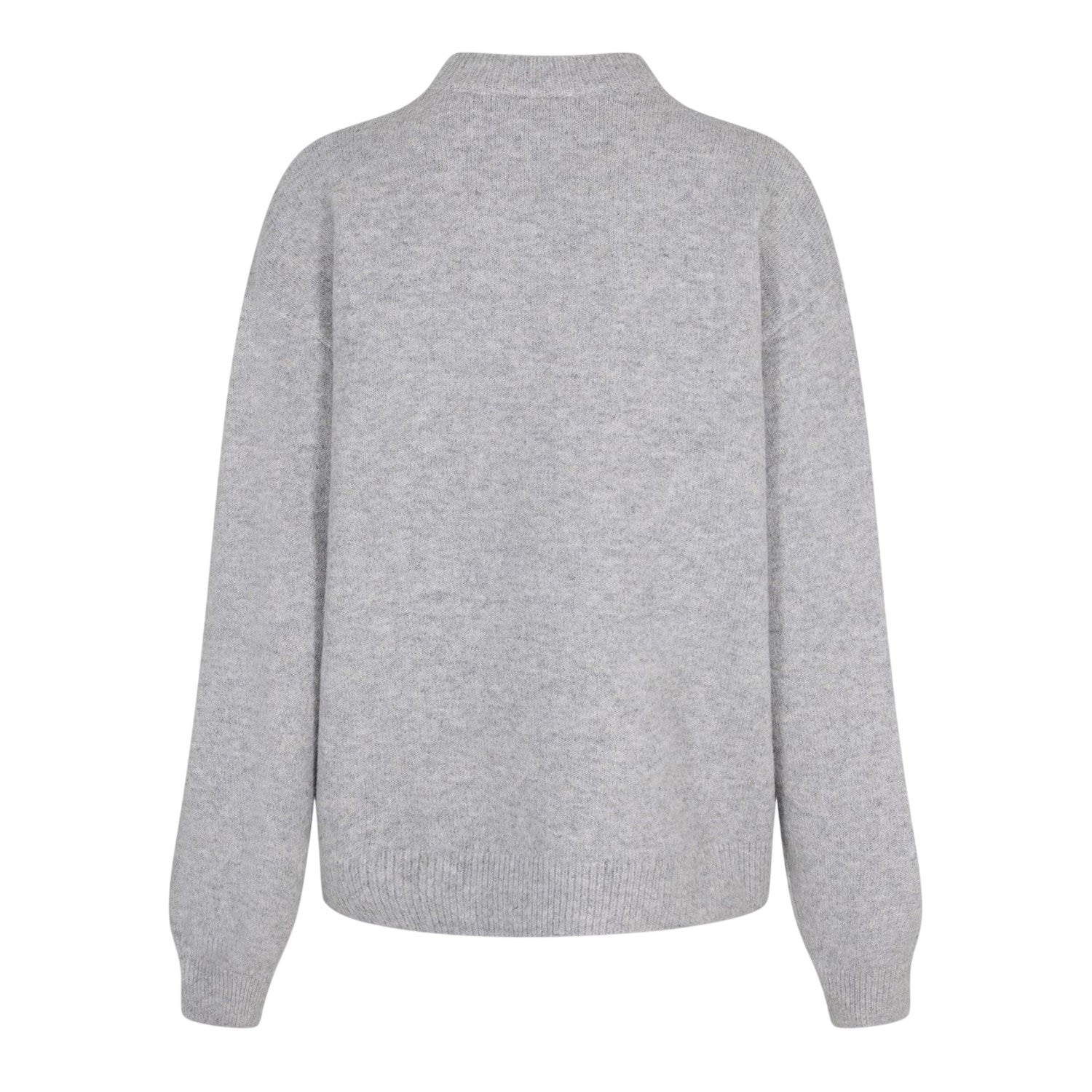 Grey - Back - Couture Womens-Ladies Club Knitted Crew Neck Jumper