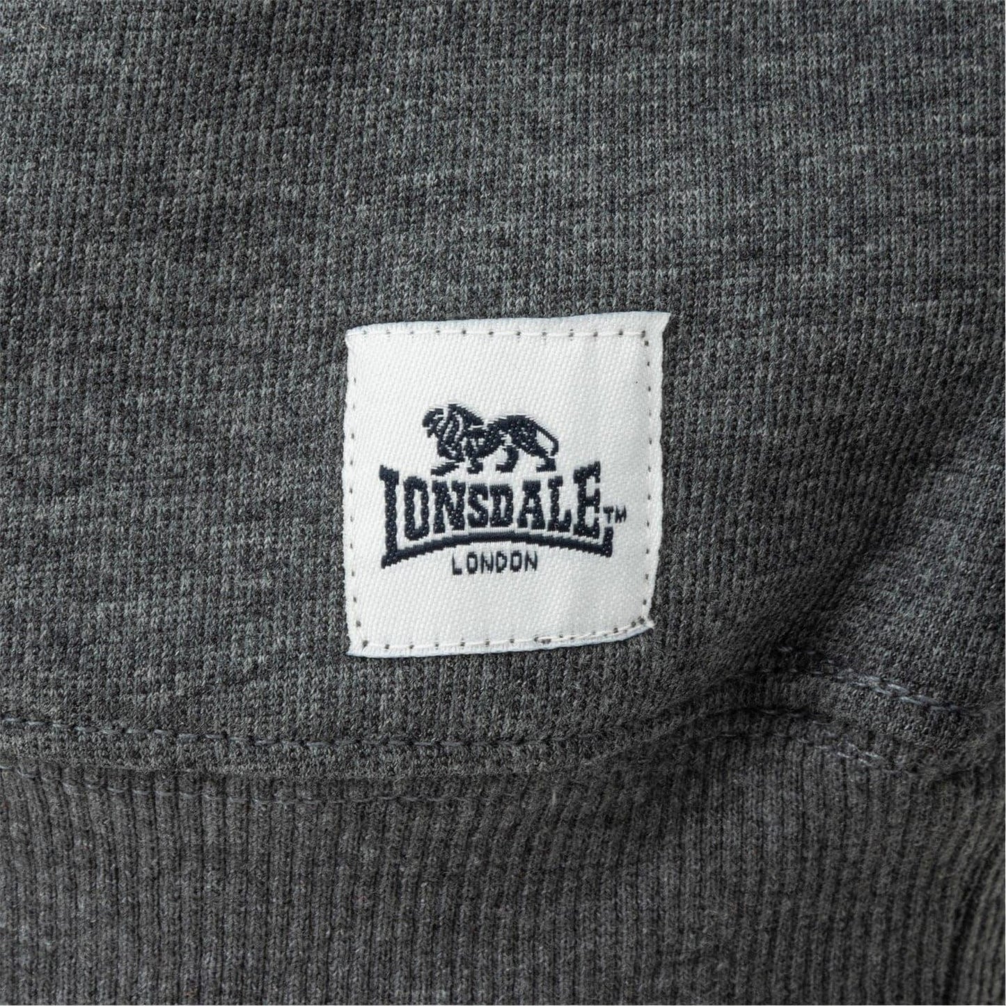 Dark Grey Marl - Lifestyle - Lonsdale Mens Crew Neck Regular Long-Sleeved Sweatshirt