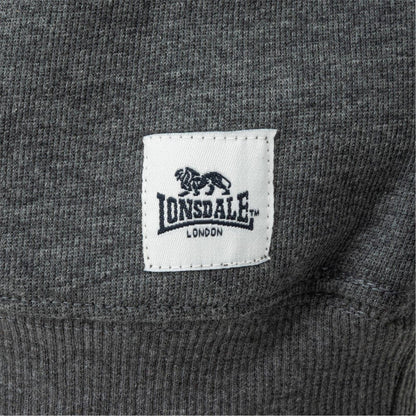 Dark Grey Marl - Lifestyle - Lonsdale Mens Crew Neck Regular Long-Sleeved Sweatshirt
